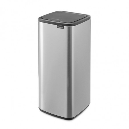 Κάδος απορριμμάτων Brabantia Bo Touch 1010145, 30 λίτρα, Ομαλό και αθόρυβο άνοιγμα, Μεγάλο άνοιγμα, Ανθεκτικό στα δακτυλικά αποτυπώματα, Ανοξείδωτο/Ματ
