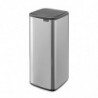 Κάδος απορριμμάτων Brabantia Bo Touch 1010145, 30 λίτρα, Ομαλό και αθόρυβο άνοιγμα, Μεγάλο άνοιγμα, Ανθεκτικό στα δακτυλικά αποτυπώματα, Ανοξείδωτο/Ματ