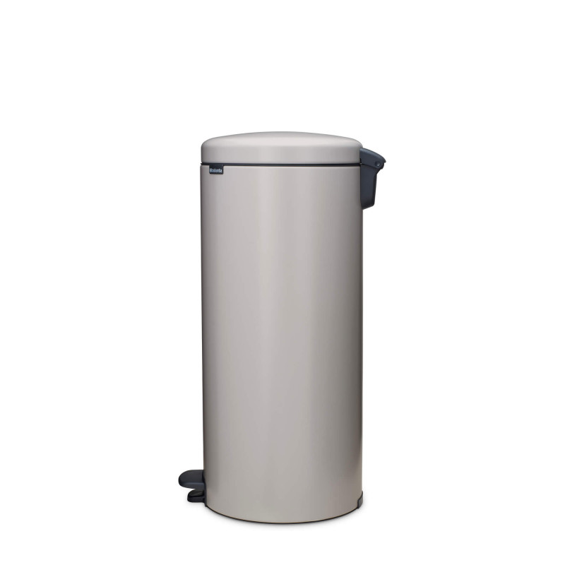 Κάδος απορριμμάτων με πεντάλ Brabantia NewIcon 1010442, 30 λίτρα, Απαλό κλείσιμο, Αντιολισθητική βάση, Ανοιχτό γκρι