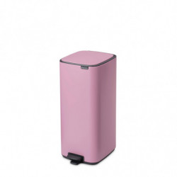 Κάδος απορριμμάτων Brabantia Bo Pedal 1010447, 30 λίτρα, Απαλό κλείσιμο, Αντιολισθητική βάση, Ροζ