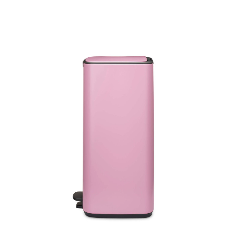 Κάδος απορριμμάτων Brabantia Bo Pedal 1010447, 30 λίτρα, Απαλό κλείσιμο, Αντιολισθητική βάση, Ροζ