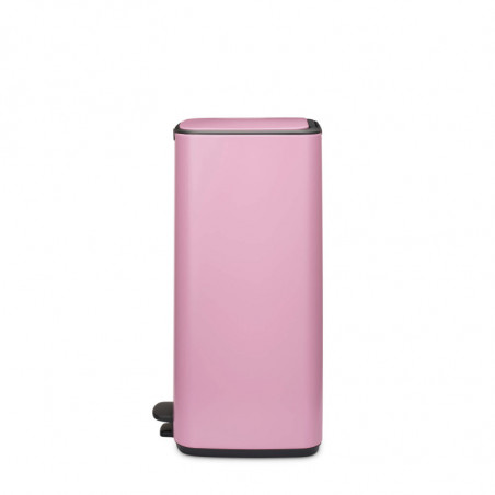 Κάδος απορριμμάτων Brabantia Bo Pedal 1010447, 30 λίτρα, Απαλό κλείσιμο, Αντιολισθητική βάση, Ροζ