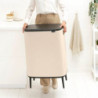 Κάδος απορριμμάτων Brabantia Bo Touch Hi 1010457, 60 λίτρα, Πλευρικές λαβές μεταφοράς, Ρυθμιζόμενα πόδια, Μπεζ