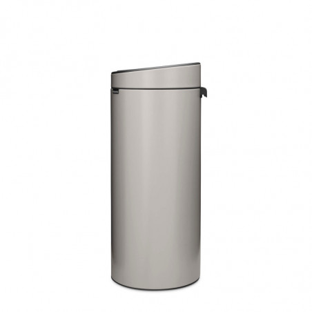 Κάδος απορριμμάτων Brabantia Touch Bin New 1010459, 30 λίτρα, Αθόρυβο και ομαλό κλείσιμο, Ανοιχτό γκρι