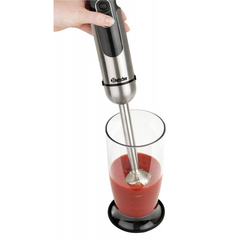 Μπλέντερ 4 σε 1 Bartscher 130206, 700 W, 5 ταχύτητες, 1250/800/500 ml, Μαύρο