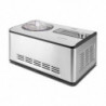 Μηχανή για παγωτό και γιαούρτι Caso IceCreamer 3298, 180 W, 2 λίτρα, 4 προγράμματα, LED, χωρίς προψύξη, συμπιεστής, ανοξείδωτο