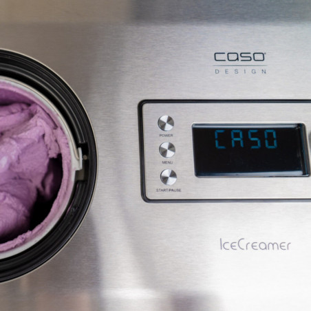 Μηχανή για παγωτό και γιαούρτι Caso IceCreamer 3298, 180 W, 2 λίτρα, 4 προγράμματα, LED, χωρίς προψύξη, συμπιεστής, ανοξείδωτο