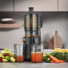 Αργή αποχυμωτική μηχανή Caso Juice Fit Pro, 250 W, 1 λίτρο, 40 στροφές/λεπτό, Safety Stop, Αθόρυβη λειτουργία, Μαύρο ματ
