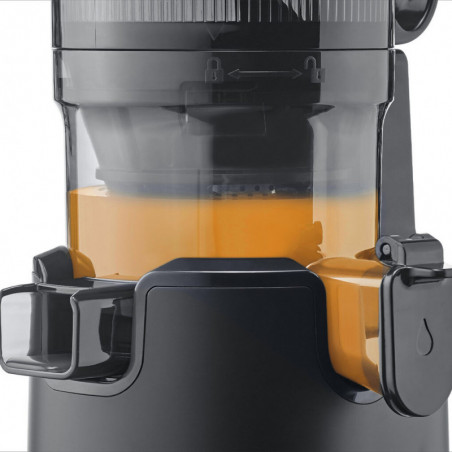 Αργή αποχυμωτική μηχανή Caso Juice Fit Pro, 250 W, 1 λίτρο, 40 στροφές/λεπτό, Safety Stop, Αθόρυβη λειτουργία, Μαύρο ματ