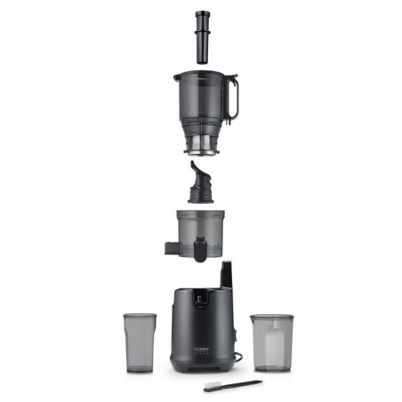 Αργή αποχυμωτική μηχανή Caso Juice Fit Pro, 250 W, 1 λίτρο, 40 στροφές/λεπτό, Safety Stop, Αθόρυβη λειτουργία, Μαύρο ματ
