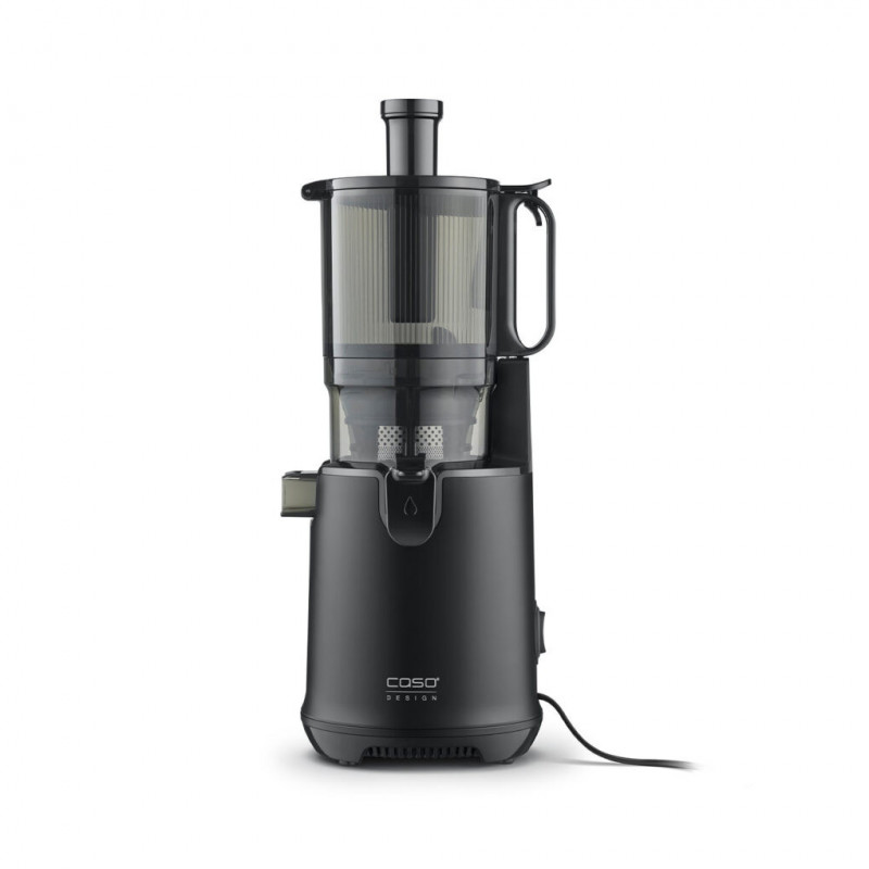 Αργή αποχυμωτική μηχανή Caso Juice Fit Pro, 250 W, 1 λίτρο, 40 στροφές/λεπτό, Safety Stop, Αθόρυβη λειτουργία, Μαύρο ματ