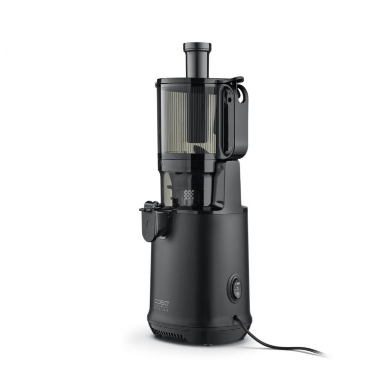 Αργή αποχυμωτική μηχανή Caso Juice Fit Pro, 250 W, 1 λίτρο, 40 στροφές/λεπτό, Safety Stop, Αθόρυβη λειτουργία, Μαύρο ματ