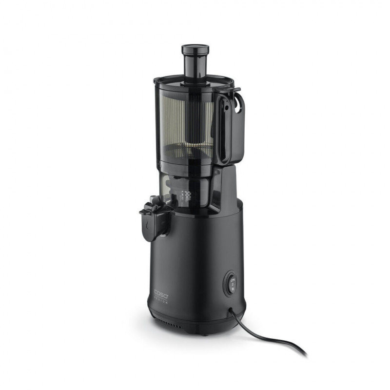 Αργή αποχυμωτική μηχανή Caso Juice Fit Pro, 250 W, 1 λίτρο, 40 στροφές/λεπτό, Safety Stop, Αθόρυβη λειτουργία, Μαύρο ματ