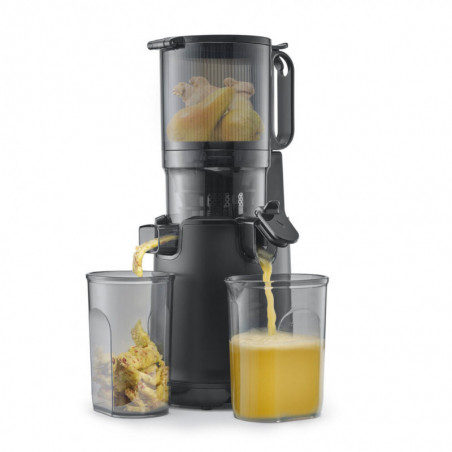 Αργή αποχυμωτική μηχανή Caso Juice Fit Pro, 250 W, 1 λίτρο, 40 στροφές/λεπτό, Safety Stop, Αθόρυβη λειτουργία, Μαύρο ματ