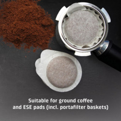 Μηχανή εσπρέσο Caso Gourmet Latte, 1350 W, 20 bar, 1,3 λίτρα, ULKA, 6 προγράμματα, Προ-εξάτμιση, Φίλτρο, ESE, Ανοξείδωτο