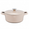 Κατσαρόλα με καπάκι Swiss Haus SH-ZC24BE, 24x11 εκ., 4,2 λίτρα, κεραμική επίστρωση Sapphire, κατάλληλη για επαγωγικές εστίες, μπεζ