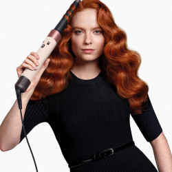 Σίδερο μαλλιών Dyson 257389-01 HS08 Airwrap i.d.™ T1/T2 CeApc/Tz Straight + Wavy, 1300 W, 13,5 l/s, Αυτόματη δημιουργία μπούκλων, Ιονισμός, 3 ταχύτητες, 3 θερμοκρασίες, Bluetooth, Κεραμική επίστρωση από κεσσί/τοπάζι