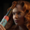 Σίδερο μαλλιών Dyson 257389-01 HS08 Airwrap i.d.™ T1/T2 CeApc/Tz Straight + Wavy, 1300 W, 13,5 l/s, Αυτόματη δημιουργία μπούκλων, Ιονισμός, 3 ταχύτητες, 3 θερμοκρασίες, Bluetooth, Κεραμική επίστρωση από κεσσί/τοπάζι