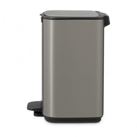 Κάδος απορριμμάτων Brabantia Bo Pedal 1010126, 4 λίτρα, Απαλό κλείσιμο, Αντιολισθητική βάση, Γκρι