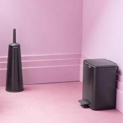 Κάδος απορριμμάτων Brabantia Bo Pedal 1010136, 4 λίτρα, Απαλό κλείσιμο, Αντιολισθητική βάση, Μαύρος