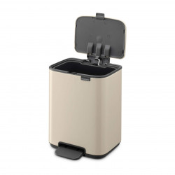 Κάδος απορριμμάτων Brabantia Bo Pedal 1010122, 4 λίτρα, Απαλό κλείσιμο, Αντιολισθητική βάση, Μπεζ