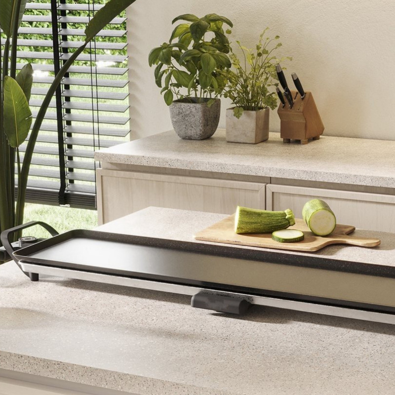 Σκάρες τεπανιάκι Swiss Haus SH-TP90, 2000 W, 90 × 23 εκ., κεραμική επίστρωση, αφαιρούμενα μέρη, ρύθμιση θερμοκρασίας, μαύρο