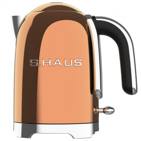 Ηλεκτρική κατσαρόλα Swiss Haus SH-SWK2127, 2000 W, 1,7 λίτρα, βάση 360°, φίλτρο, κρυφή αντίσταση, διπλά τοιχώματα, χαλκός