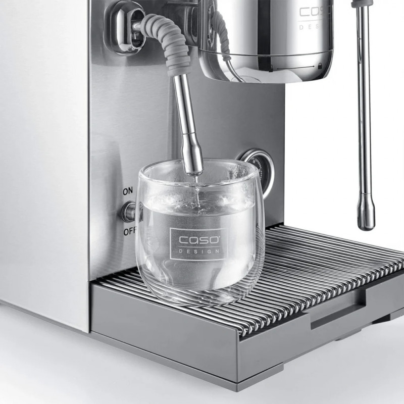 Μηχανή εσπρέσο Caso Design EspressoGourmet Advanced, 3000 W, 19 bar, 2 λίτρα, ULKA, PID, μανόμετρο, ημιεπαγγελματική, από ανοξείδωτο ατσάλι