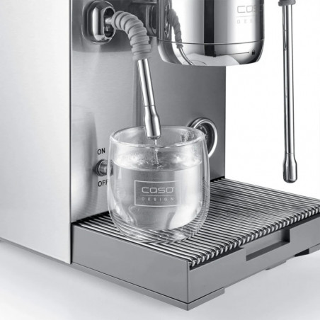 Μηχανή εσπρέσο Caso Design EspressoGourmet Advanced, 3000 W, 19 bar, 2 λίτρα, ULKA, PID, μανόμετρο, ημιεπαγγελματική, από ανοξείδωτο ατσάλι