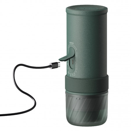 Φορητή μηχανή εσπρέσο Outin Mino CG, 22 bar, 9000 mAh, 70 ml, Εκχύλιση στους 93,3 °C, Αλεσμένος καφές + κάψουλες Nespresso, USB-C, Πράσινο