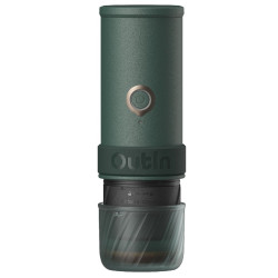 Φορητή μηχανή εσπρέσο Outin Mino CG, 22 bar, 9000 mAh, 70 ml, Εκχύλιση στους 93,3 °C, Αλεσμένος καφές + κάψουλες Nespresso, USB-C, Πράσινο