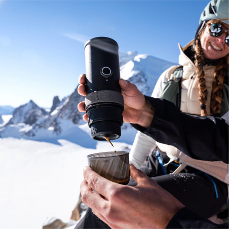 Φορητή μηχανή εσπρέσο Outin Mino CG, 22 bar, 9000 mAh, 70 ml, Εκχύλιση στους 93,3 °C, Αλεσμένος καφές + κάψουλες Nespresso, USB-C, Πράσινο