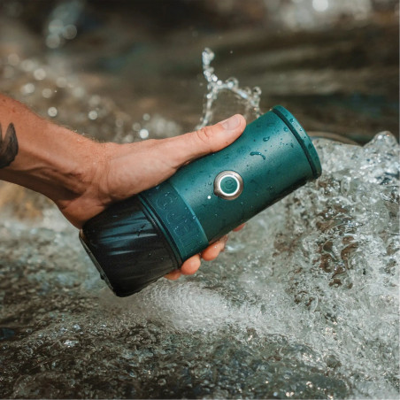 Φορητή μηχανή εσπρέσο Outin Mino CG, 22 bar, 9000 mAh, 70 ml, Εκχύλιση στους 93,3 °C, Αλεσμένος καφές + κάψουλες Nespresso, USB-C, Πράσινο