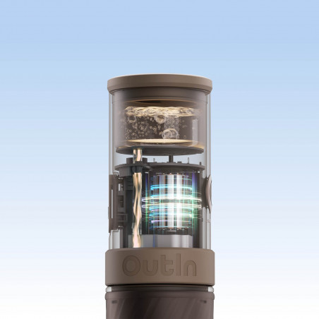 Φορητή μηχανή εσπρέσο Outin Mino CG, 22 bar, 9000 mAh, 70 ml, Εκχύλιση στους 93,3 °C, Αλεσμένος καφές + κάψουλες Nespresso, USB-C, Πράσινο