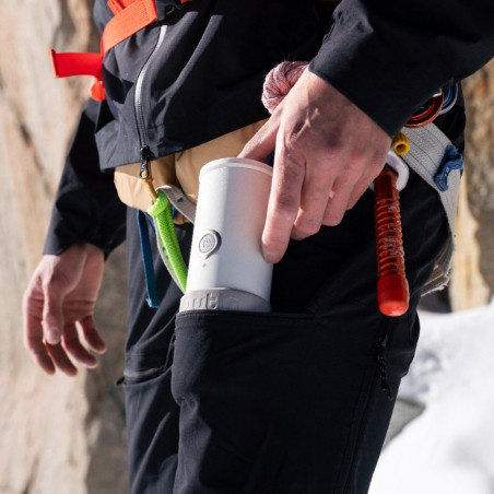 Φορητή μηχανή εσπρέσο Outin Mino SG, 22 bar, 9000 mAh, 70 ml, Εκχύλιση στους 93,3 °C, Αλεσμένος καφές + κάψουλες Nespresso, USB-C, Γκρι