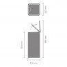 Κάδος απορριμμάτων Brabantia Bo Touch 1010130, 30 λίτρα, Ομαλό και αθόρυβο άνοιγμα, Μεγάλο άνοιγμα, Γκρι