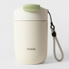 Θερμός Outin Travel Tumbler, 350 ml, Διατηρεί ζεστό για 6 ώρες, Διατηρεί κρύο για 12 ώρες, Ανοξείδωτο ατσάλι 316L, Διπλά τοιχώματα, Θερμομονωτική επένδυση, Λευκό