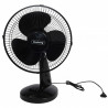 Επιτραπέζιος ανεμιστήρας Rosberg R51760B12, 30 W, 30 cm, 3 ταχύτητες, κλίση, Μαύρο