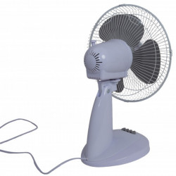Επιτραπέζιος ανεμιστήρας Rosberg R51760B16, 40 W, 40 cm, 3 ταχύτητες, ταλάντωση, ρυθμιζόμενη κλίση, λευκό/γκρι