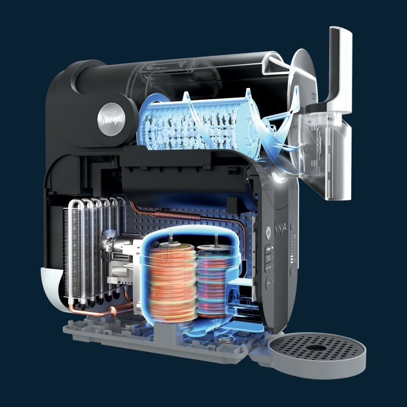 Μηχανή για παγωμένα ροφήματα Ninja Slushi FS301EUOR, 200 W, 5 λειτουργίες, χωρητικότητα 1,9 λίτρα, RapidChill, Whisperchill, πορτοκαλί