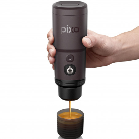 Φορητή μηχανή εσπρέσο Wacaco Pixapresso, 20 bar, 210 ml, για αλεσμένο καφέ και κάψουλες, 9000 mAh, Καφέ