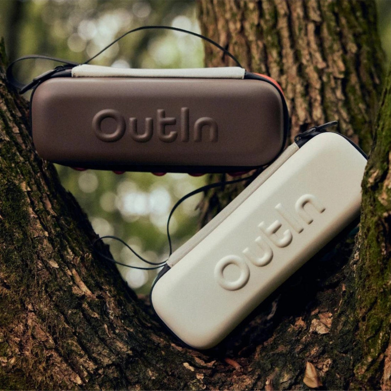 Προστατευτική θήκη Outin EVA, συμβατή με τα μοντέλα Outin Nano/Mino/Fino, με θήκη για κάψουλες, ανθεκτική στην υγρασία και στα χτυπήματα, καφέ