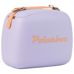 Ψυκτική τσάντα Polarbox Pop, 6 λίτρα, Περιλαμβάνονται 2 δοχεία για μεσημεριανό, Διατηρεί το κρύο έως και 24 ώρες, Μωβ/Πορτοκαλί