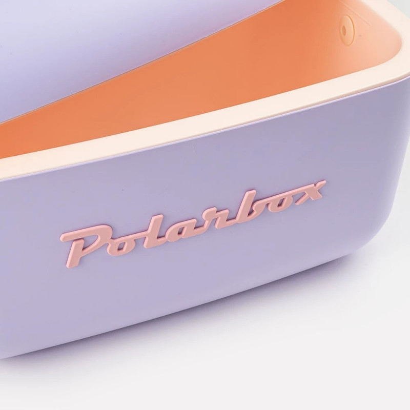 Ψυκτική τσάντα Polarbox Pop, 20 λίτρα, πολυστυρόλ AIRPOP, 5-15 °C έως 24 ώρες, Μωβ/Πορτοκαλί