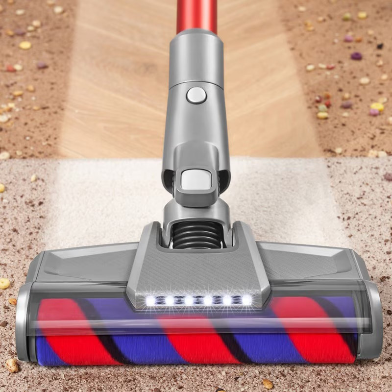Σκούπα όρθια JIMMY H9 Flex, 600W, 200 AW, 0.6 l, Αναδιπλούμενη, 80 λεπτά αυτονομία, οθόνη LED, τεχνολογία Double Cyclon, κόκκινο/γκρι