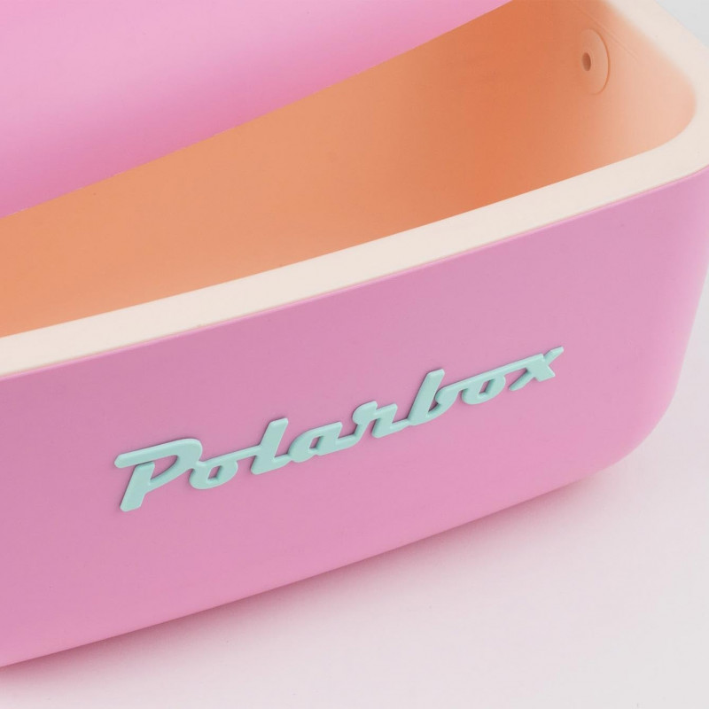 Ψυκτική τσάντα Polarbox Pop, 20 λίτρα, πολυστυρόλιο AIRPOP, 5-15 °C έως 24 ώρες, Ροζ/Πράσινο