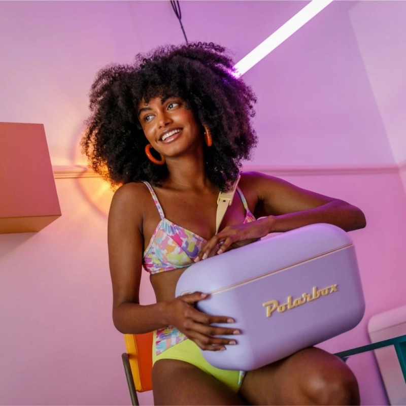 Ψυκτική τσάντα Polarbox Pop, 12 λίτρα, πολυστυρόλ AIRPOP, 5-15 °C έως 24 ώρες, Πράσινο/Μωβ