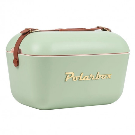 Ψυκτική τσάντα Polarbox Gold, 12 λίτρα, πολυστυρόλ AIRPOP, 5-15 °C έως 24 ώρες, Πράσινο/Χρυσό
