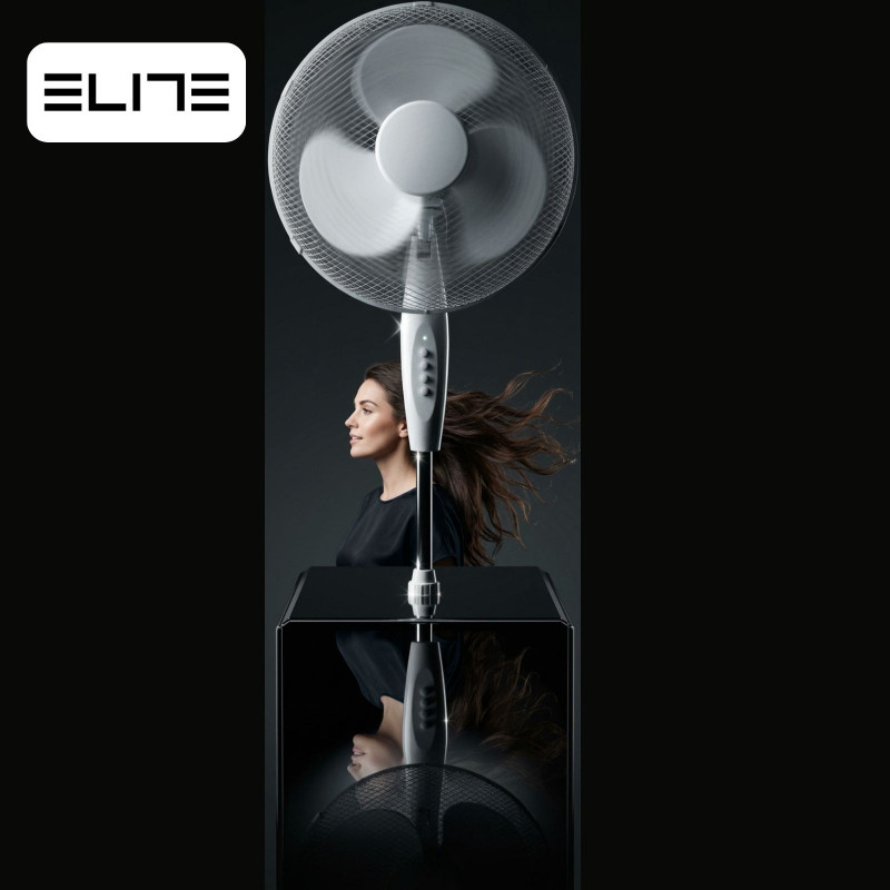 Ανεμιστήρας Elite EHSF-0362-2, 45 W, 40 cm, 3 ταχύτητες, ταλάντωση, λευκός