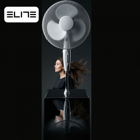 Ανεμιστήρας Elite EHSF-0362-2, 45 W, 40 cm, 3 ταχύτητες, ταλάντωση, λευκός